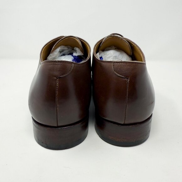 Meermin Brown Leather Oxford Cap Toe Dress Shoes Men's Size 11.5 Made in Spain - Picture 5 of 10